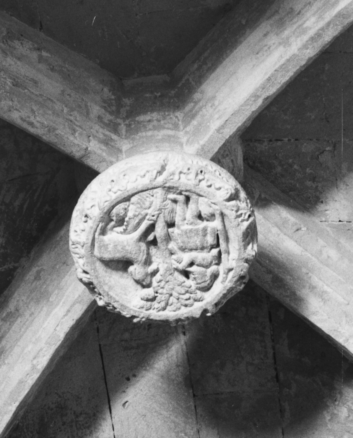 Buon pastore (chiave di volta)