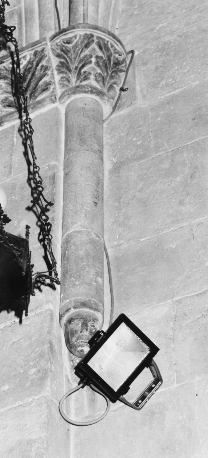 Testa d'uomo (semicolonna, complesso decorativo)