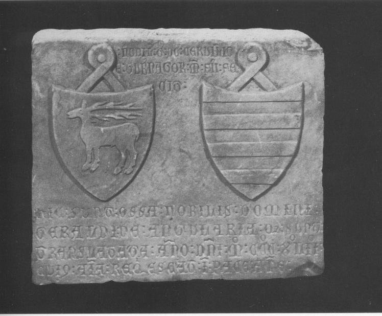 Lapide funeraria di gerardo di anguaria, lapide tombale