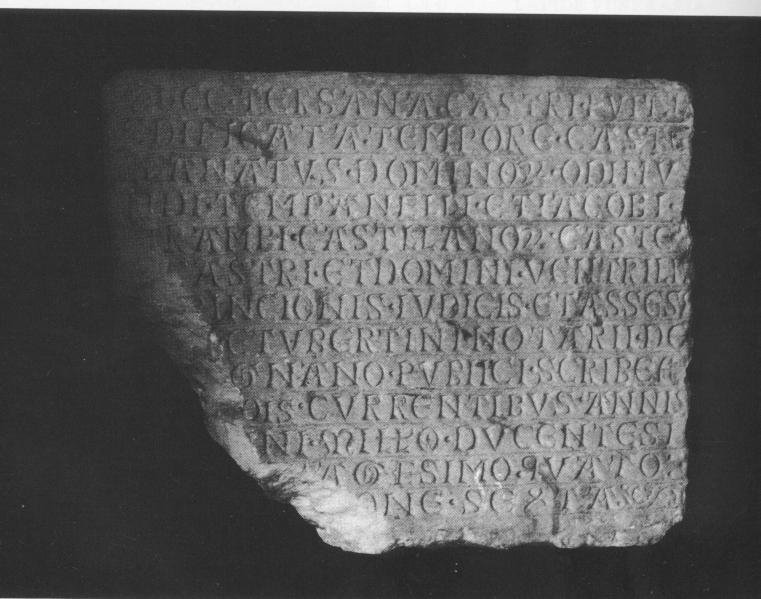 Epigrafe dell'arsenale, lapide documentaria