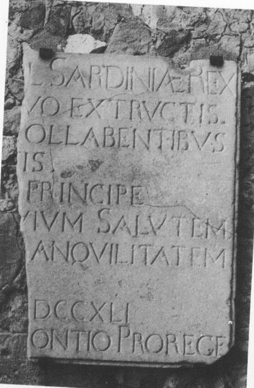 Epigrafe del vicerè d'apremont, lapide documentaria, frammento