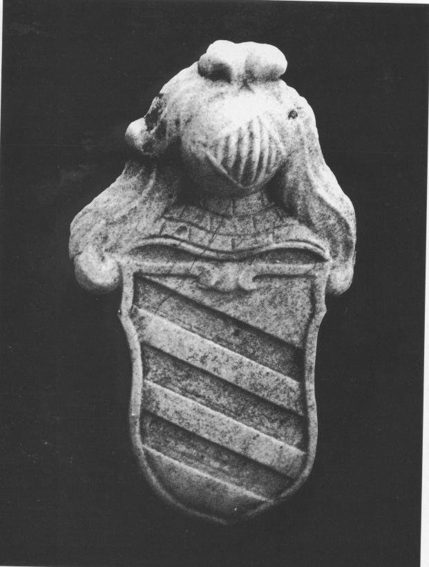 Stemma della famiglia borro, stemma gentilizio (rilievo)