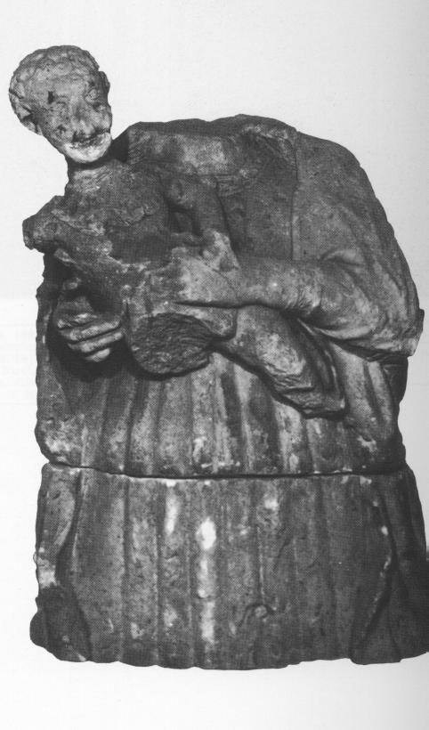 Madonna con bambino (scultura, frammento)