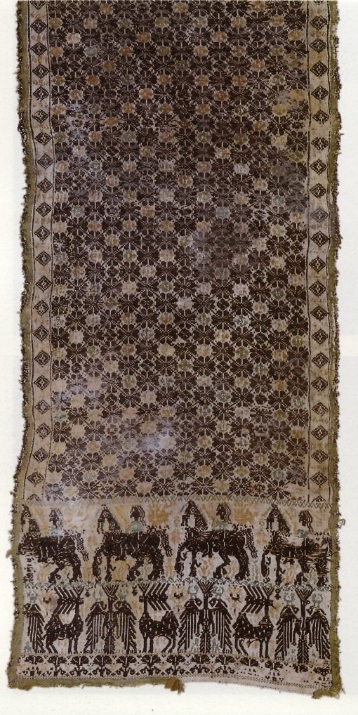 copricassa, tessuto di arredo domestico - manifattura Oristanese (sec. XIX)