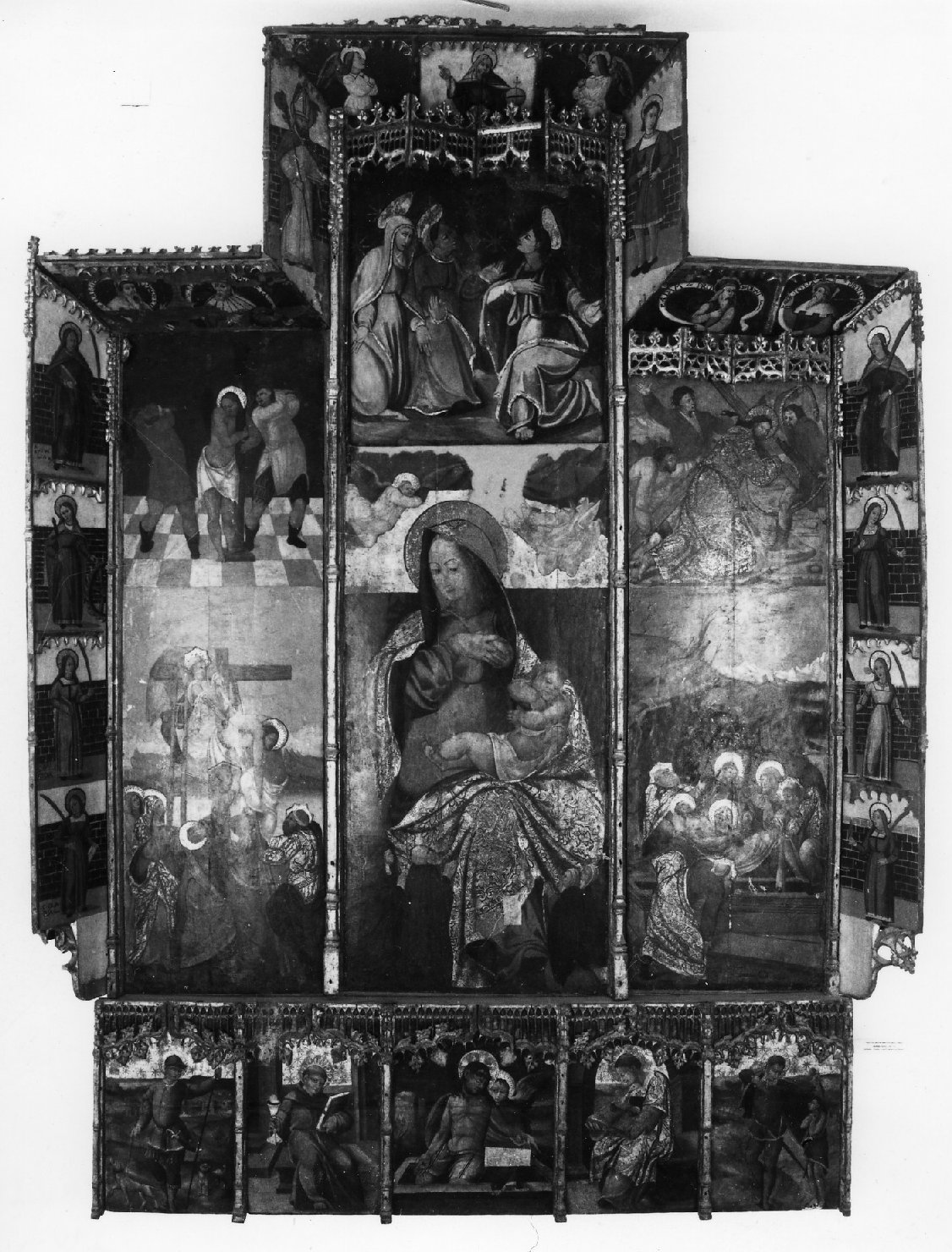 Storie di cristo e della vergine (retablo)