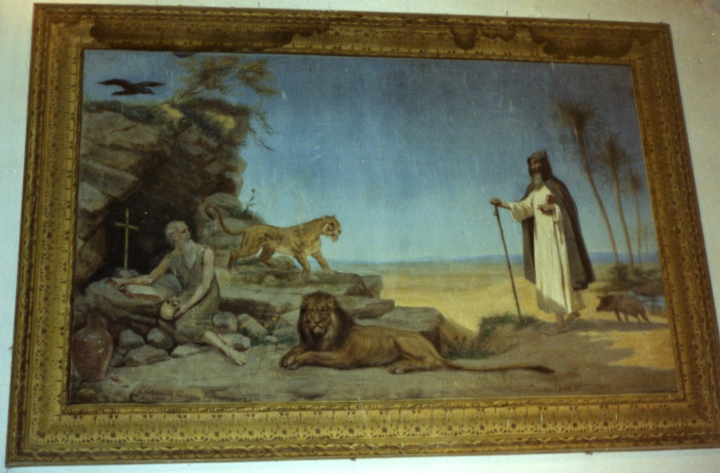 Sant'antonio abate visita san paolo eremita nel deserto (dipinto)