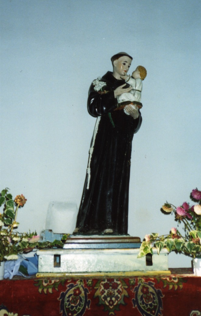 Sant'antonio da padova con gesù bambino (scultura)