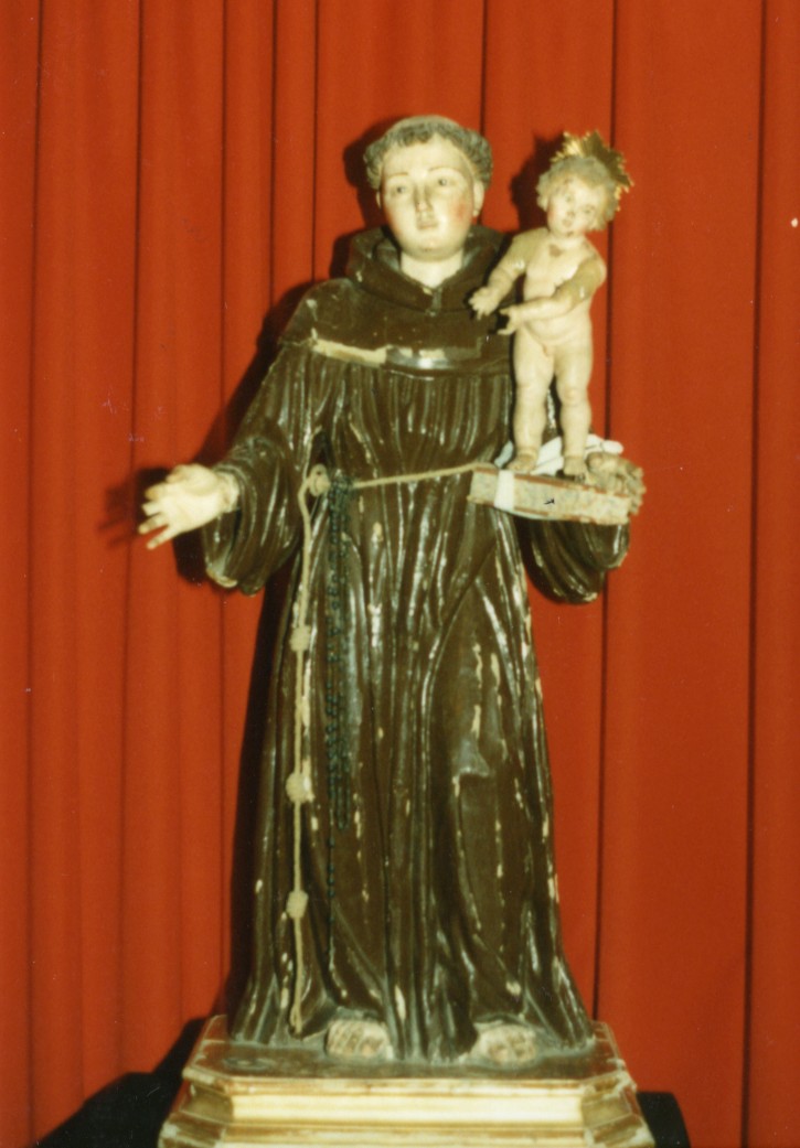 Sant'antonio da padova con gesù bambino (statua)