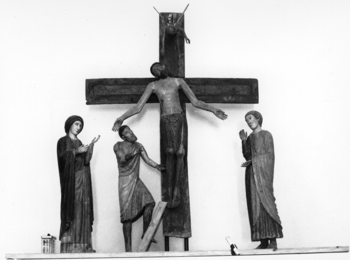 deposizione di Cristo dalla croce (gruppo scultoreo) - ambito benedettino (sec. XIII)