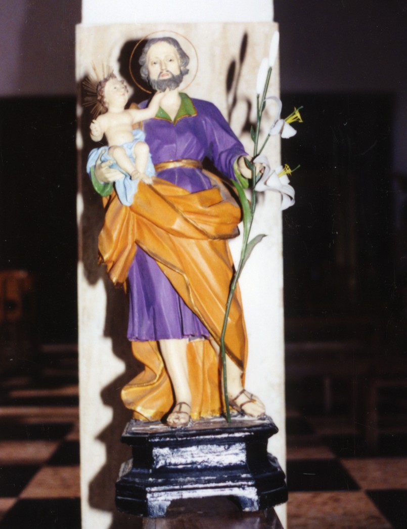 San giuseppe e gesù bambino (statua)
