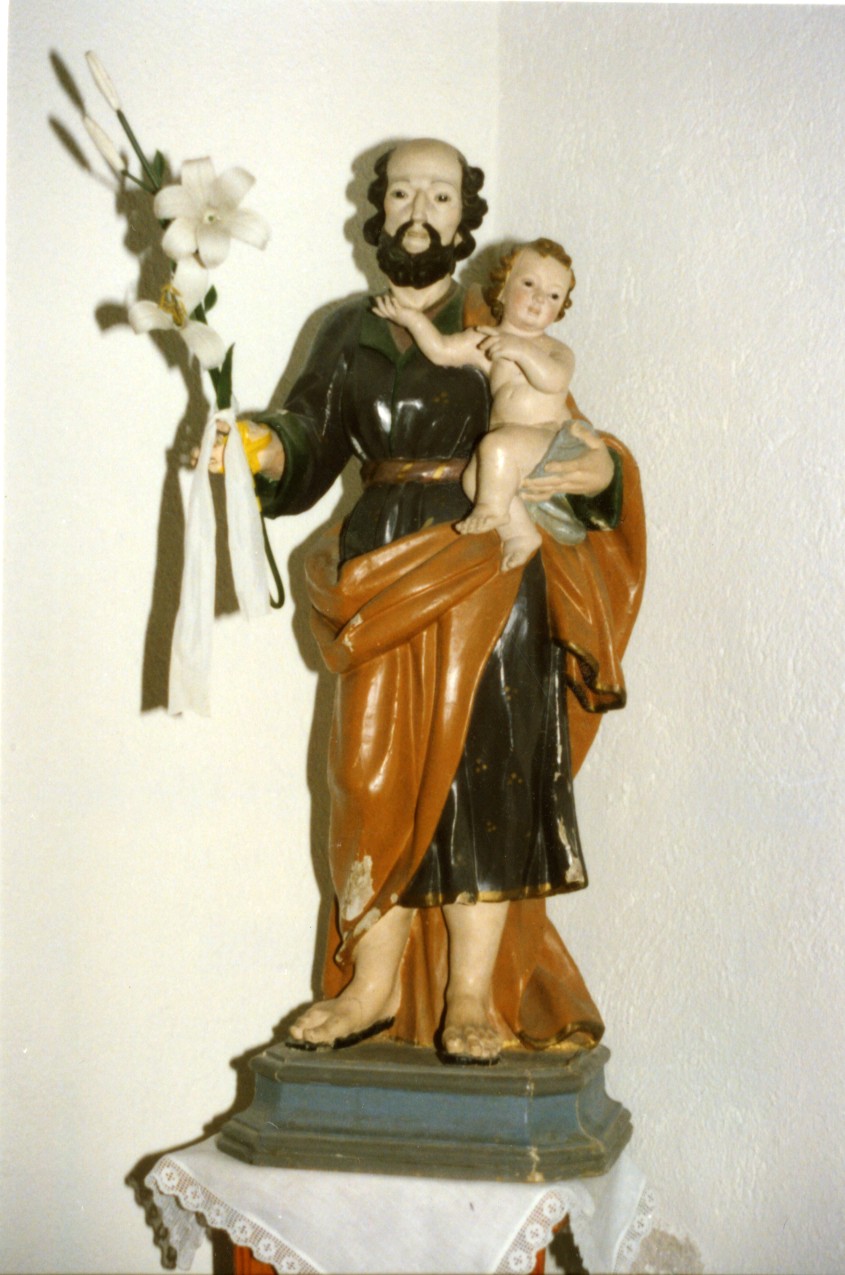 San giuseppe e gesù bambino (statua)