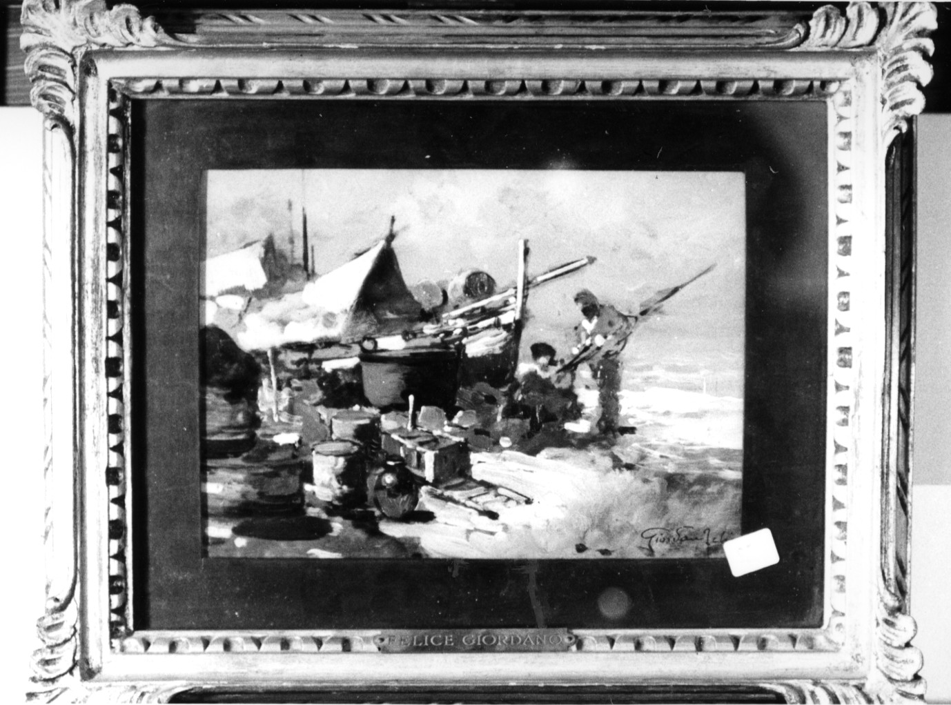 Marina, marina con pescatori e barche (dipinto)