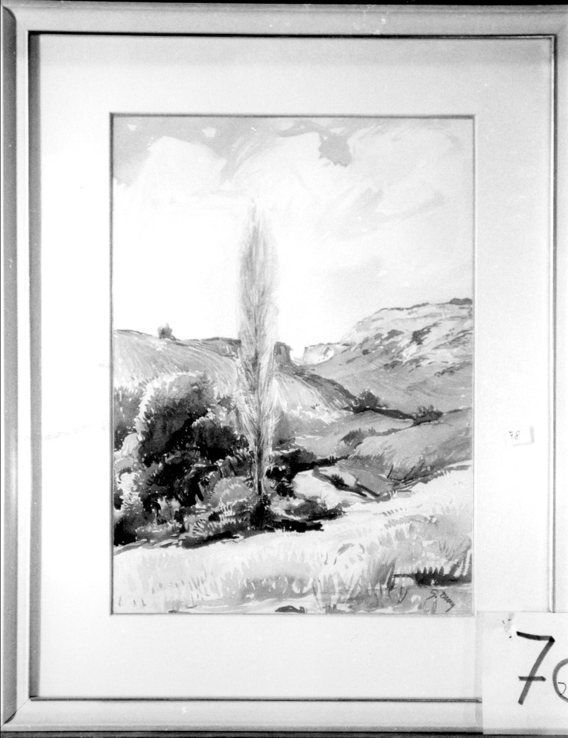 Paesaggio con pioppo, paesaggio (dipinto)