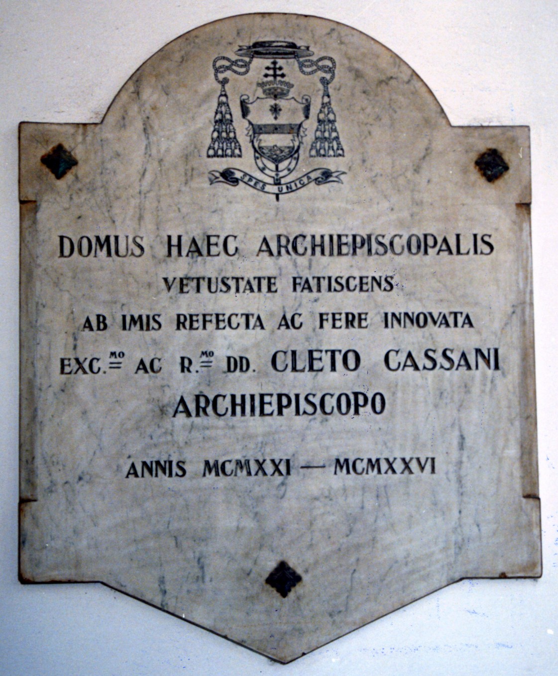 Lapide commemorativa