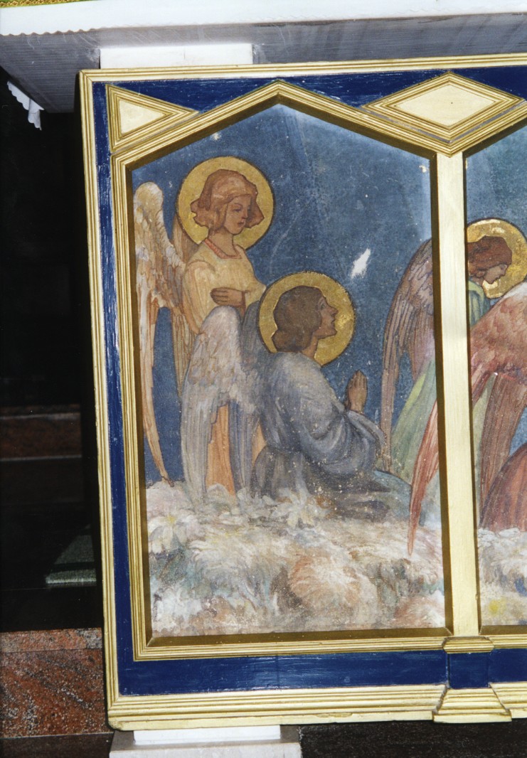 Angeli adoranti cristo (paliotto - a pannello piano, elemento d'insieme)