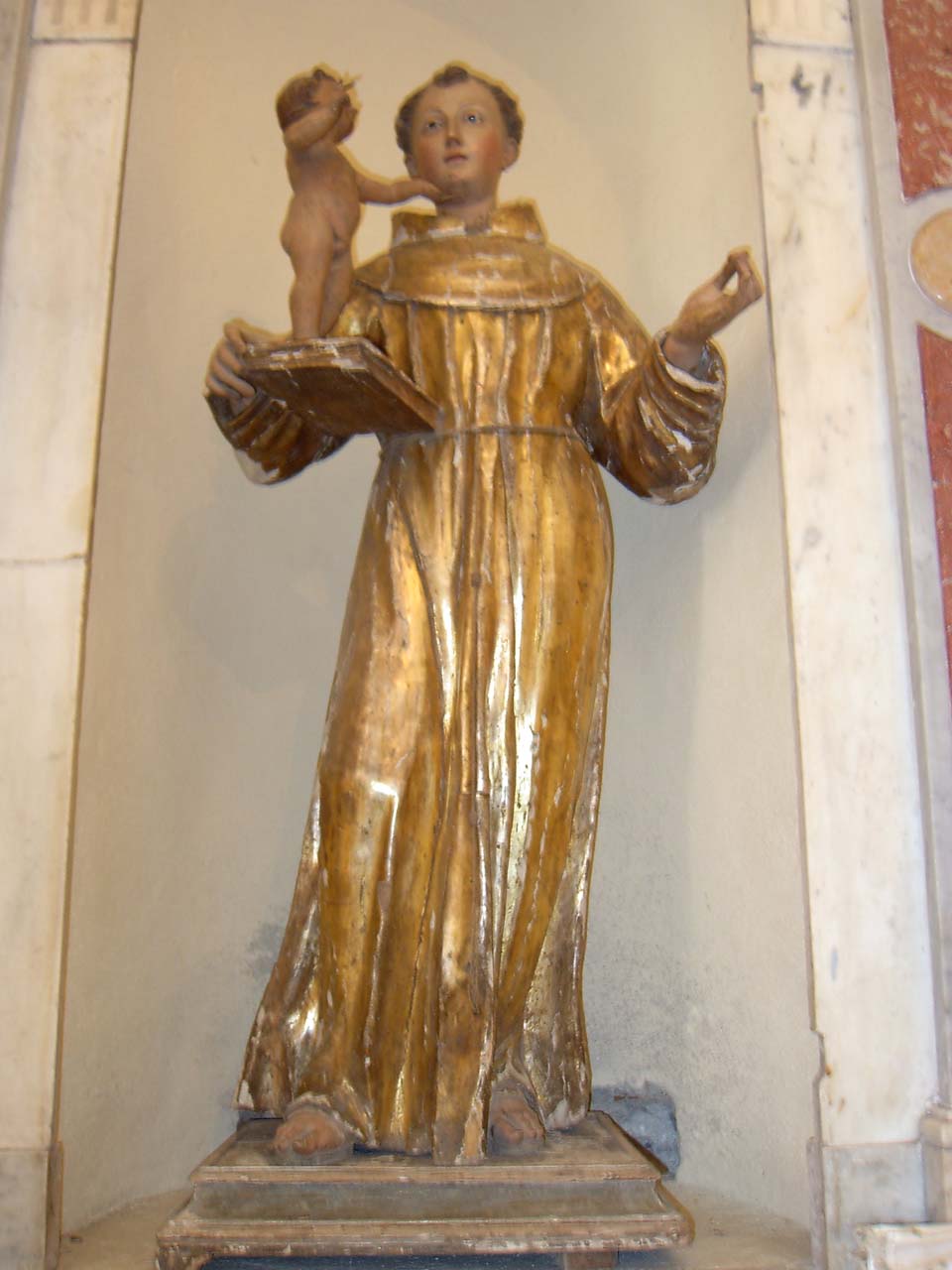 Sant'antonio da padova con gesù bambino (gruppo scultoreo)