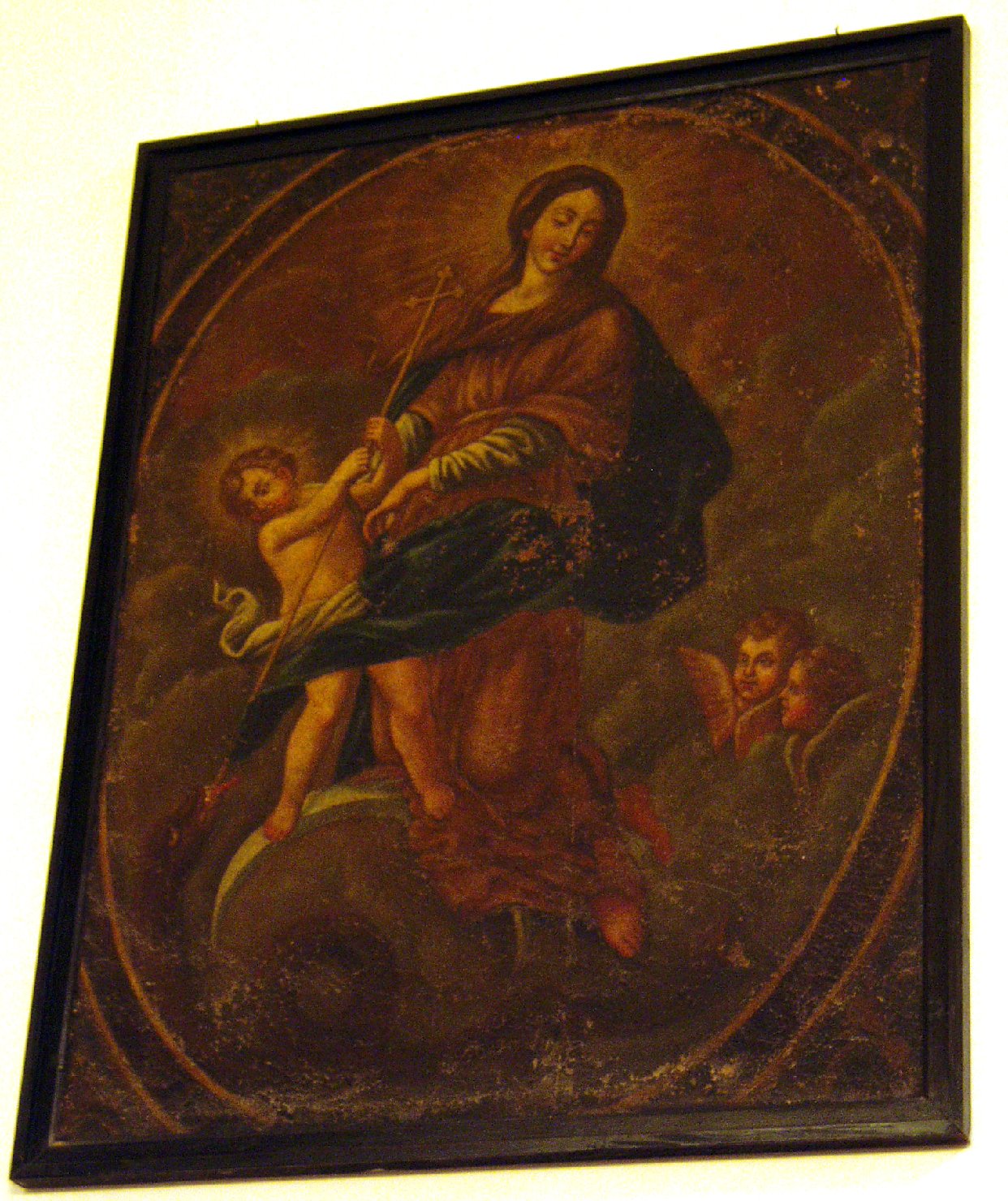 Madonna immacolata con gesù bambino che uccide il serpente (dipinto)