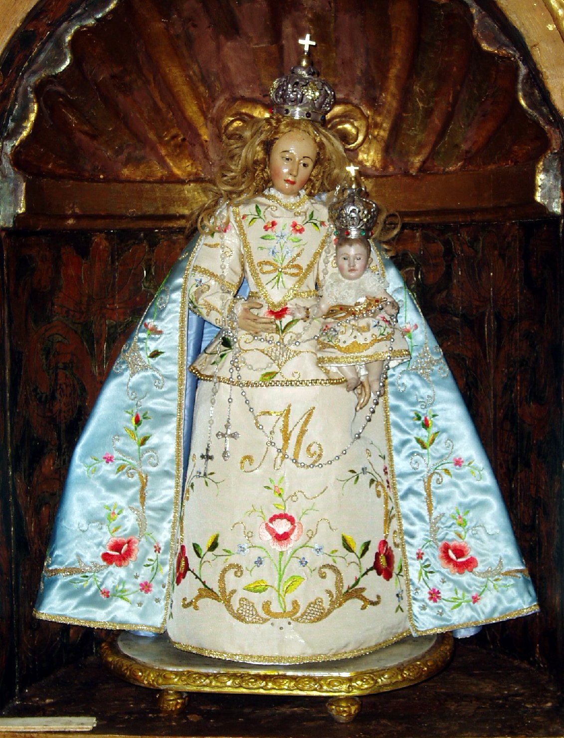 Madonna del lamparo, madonna con bambino (statua)