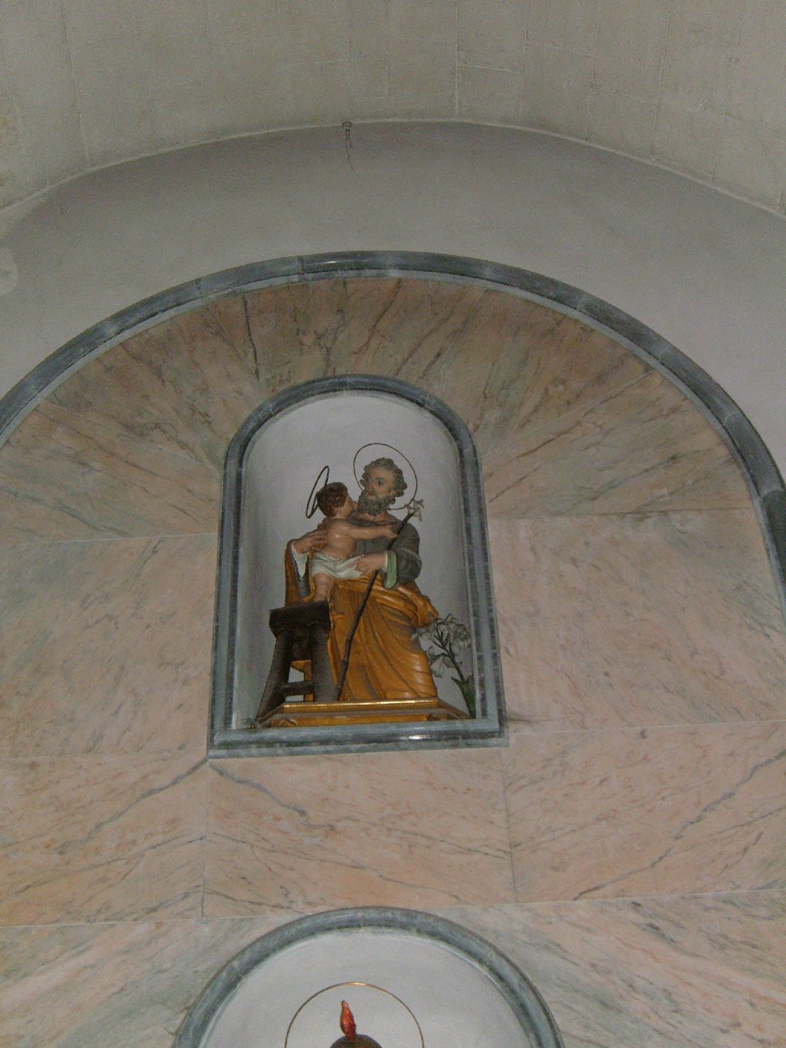 San giuseppe e gesù bambino (statua)