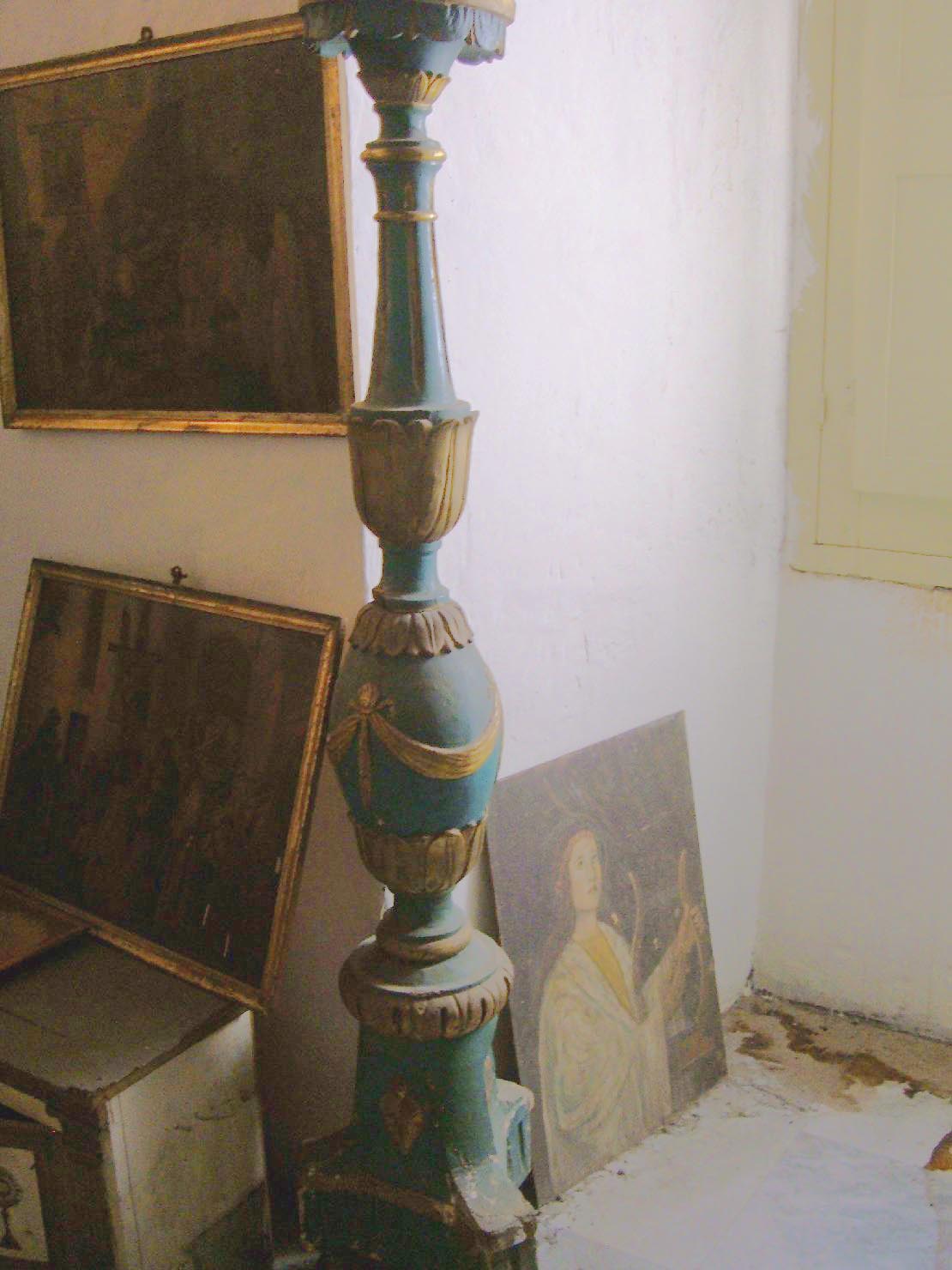 candelabro, serie - bottega sarda (sec. XIX)