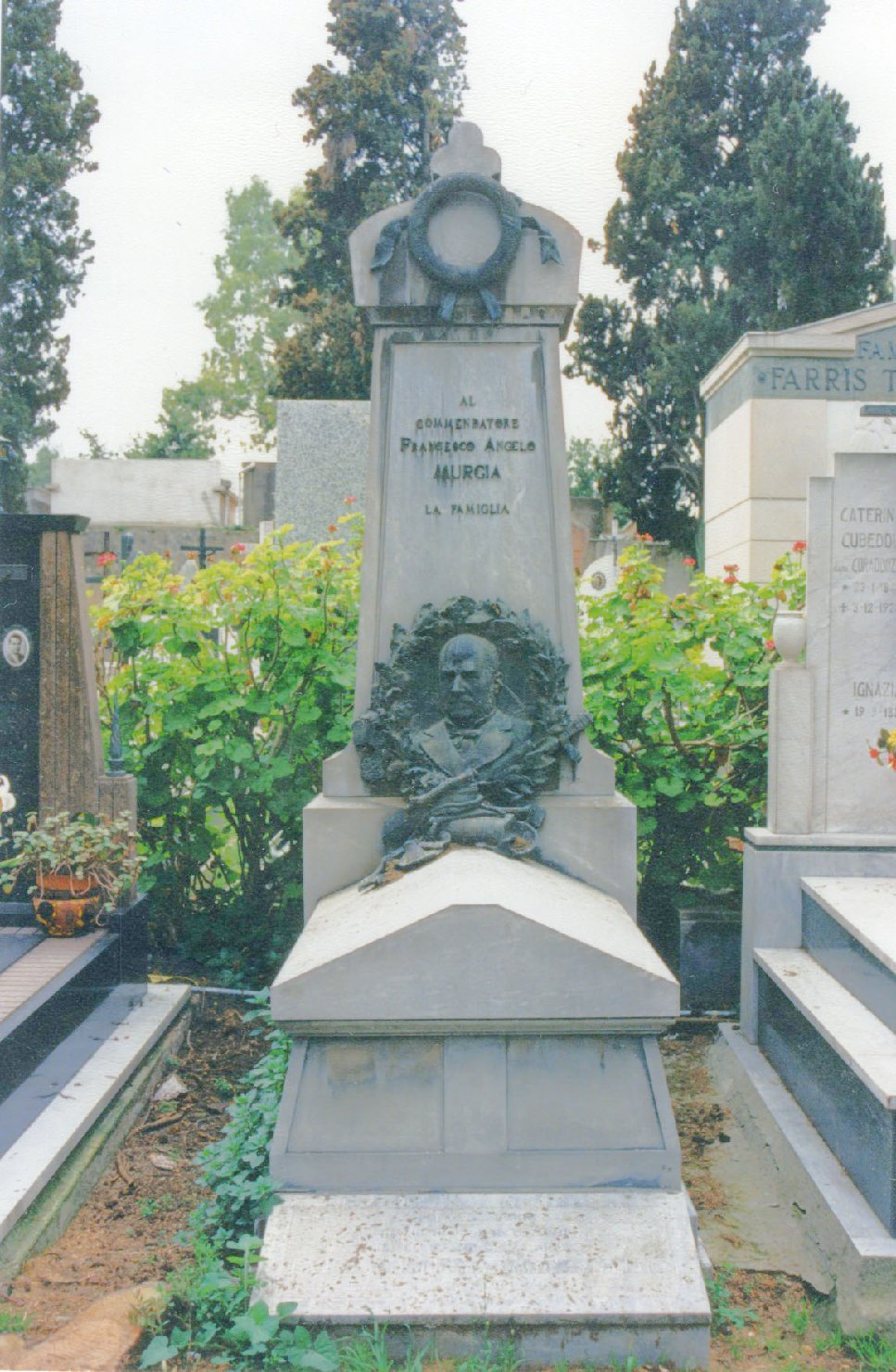 Ritratto di francesco angelo murgia, ritratto d'uomo (monumento funebre)