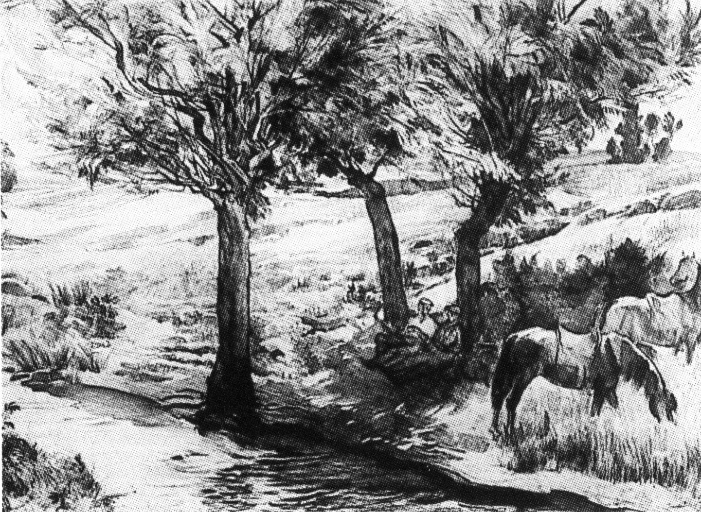 Cavalli al fiume - la siesta (dipinto)