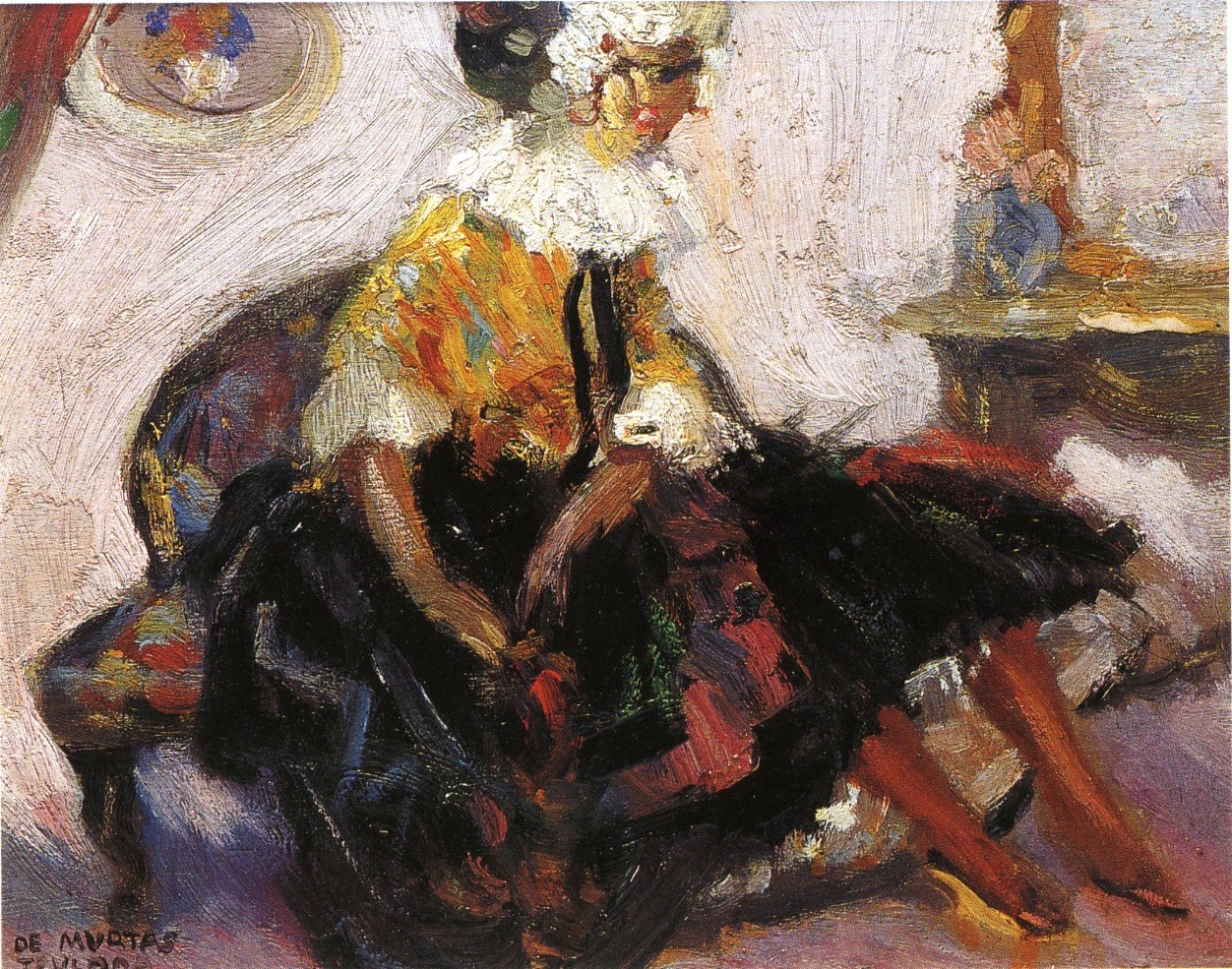 Colombina (dipinto) di Mossa-De Murtas Mario (prima metà sec. XX)