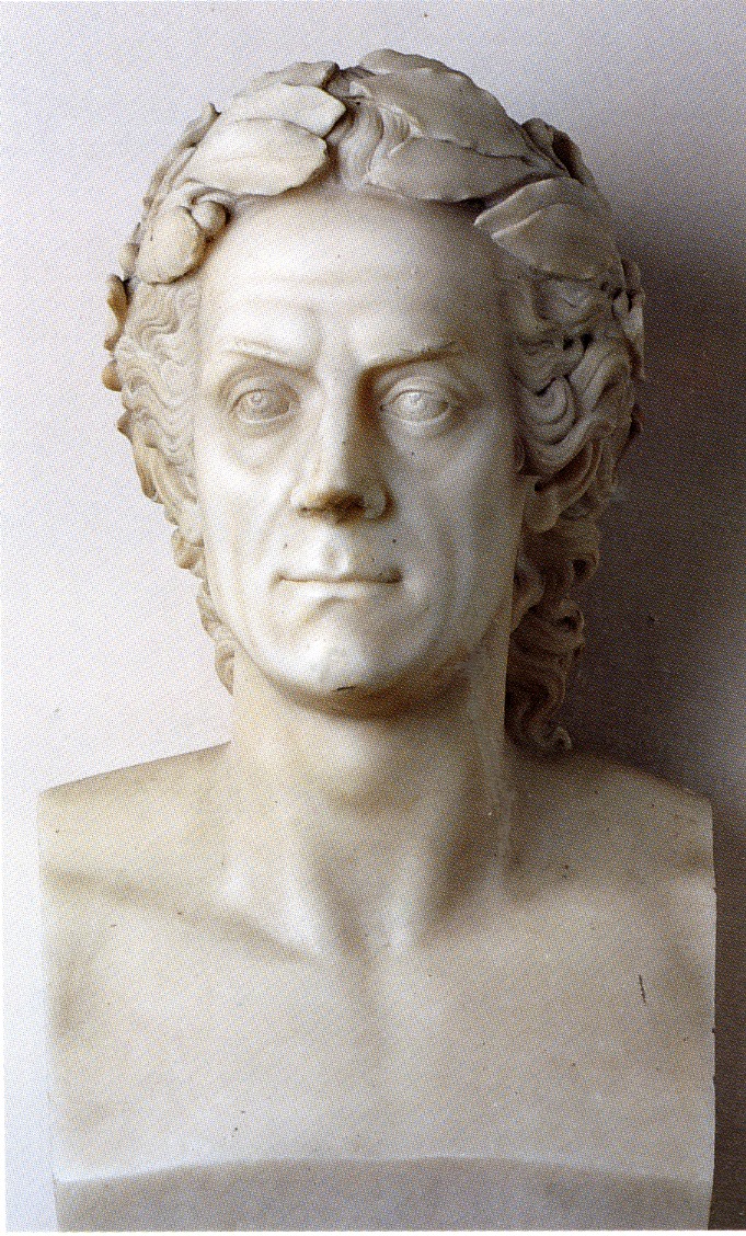 Ritratto di vittorio alfieri, busto ritratto d'uomo (scultura)