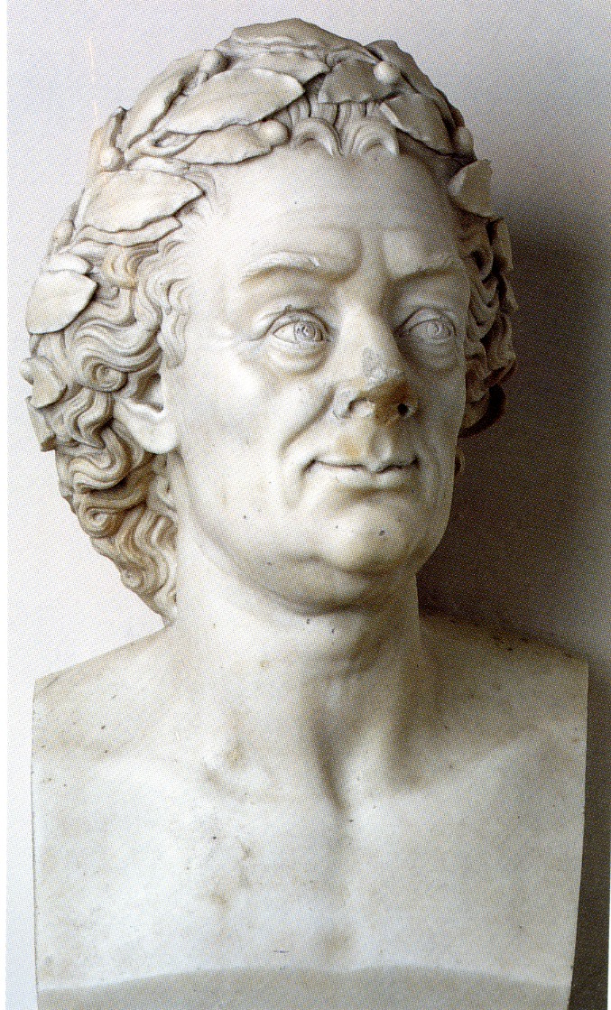 Ritratto di carlo goldoni, busto ritratto d'uomo (scultura)