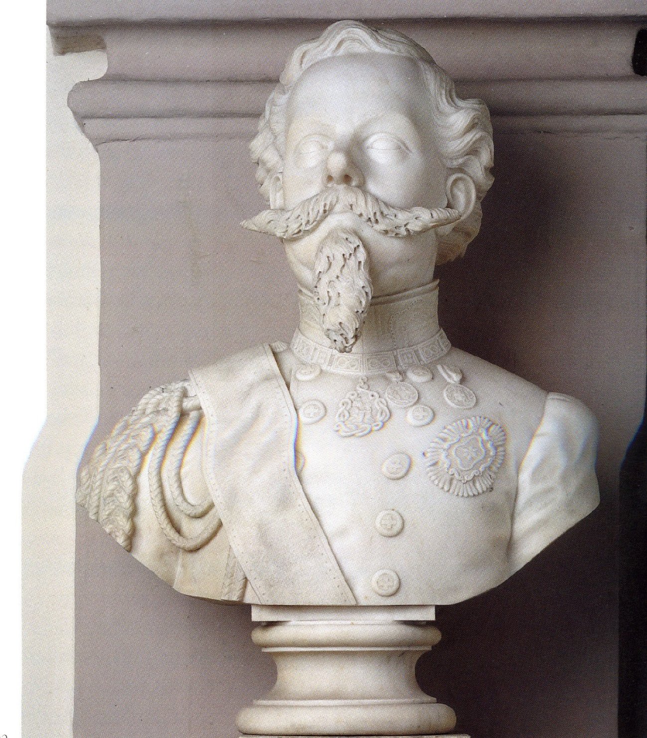 Ritratto di re vittorio emanuele ii di savoia, busto ritratto d'uomo (scultura)