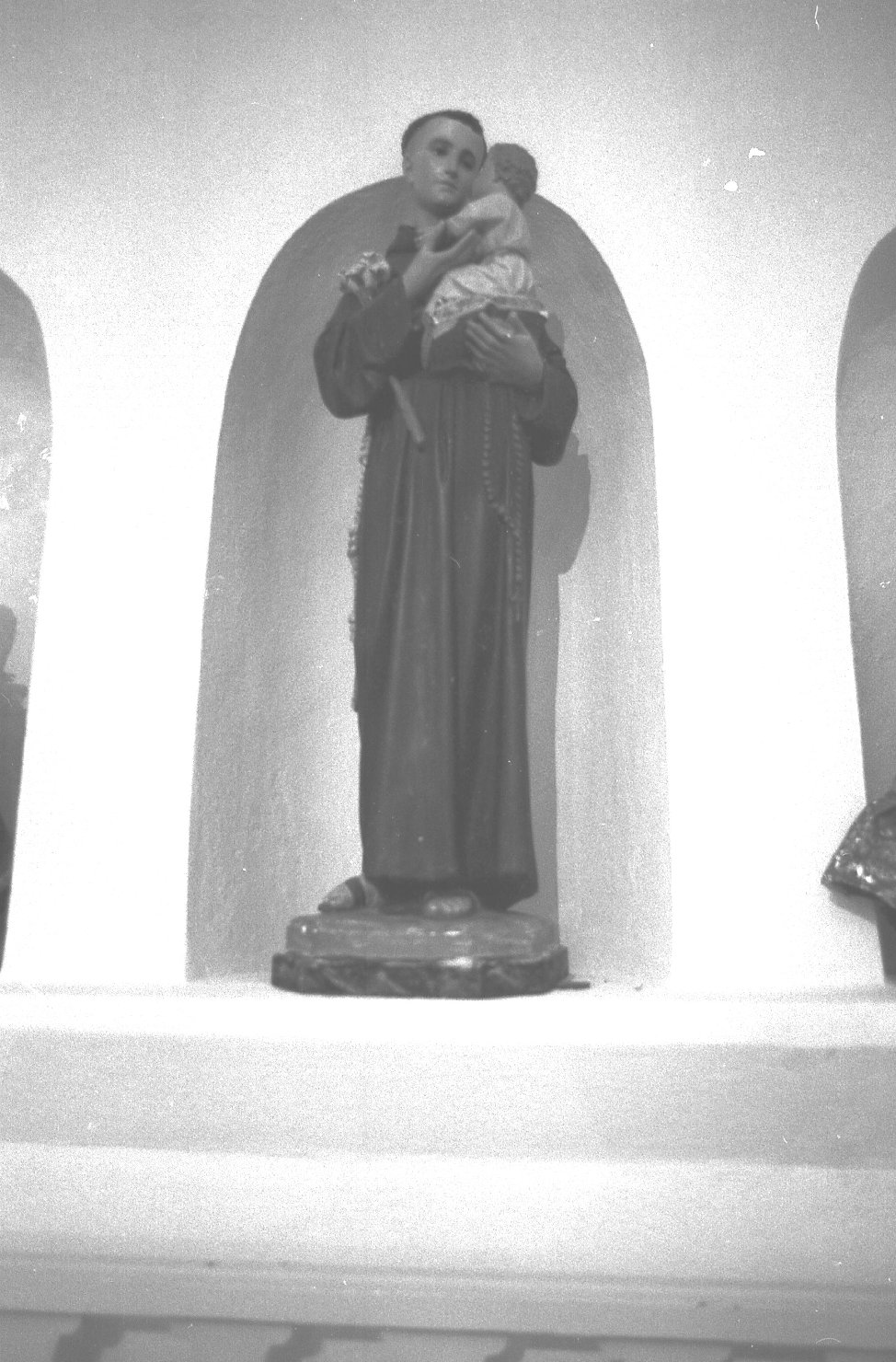 Sant'antonio da padova con gesù bambino (statua)