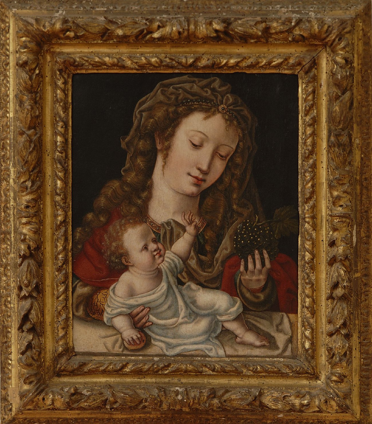 Madonna col bambino detta dell'uva, madonna con bambino (dipinto)