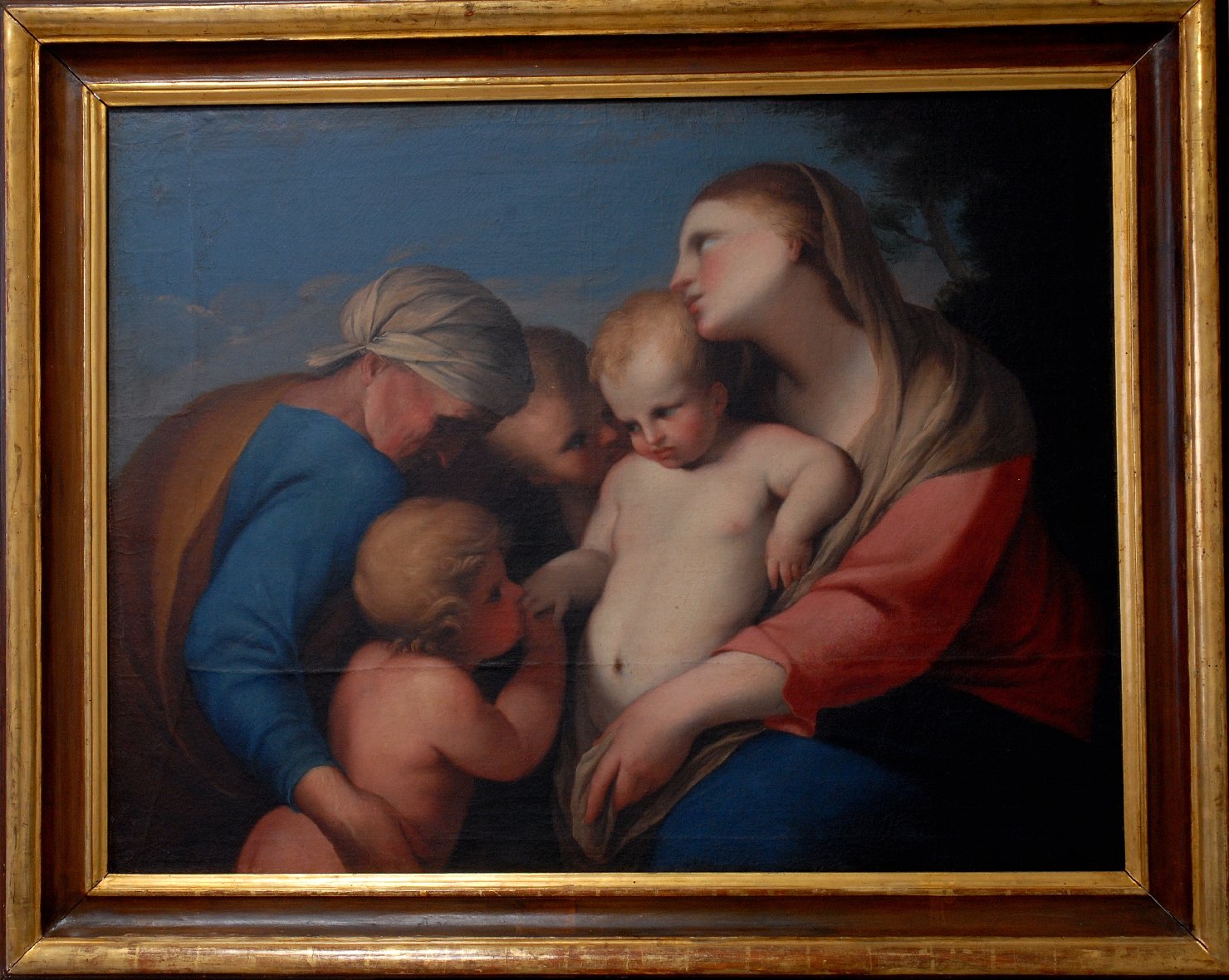 Sacra conversazione, madonna con gesù bambino san giovanni battista bambino e sant'elisabetta (dipinto)