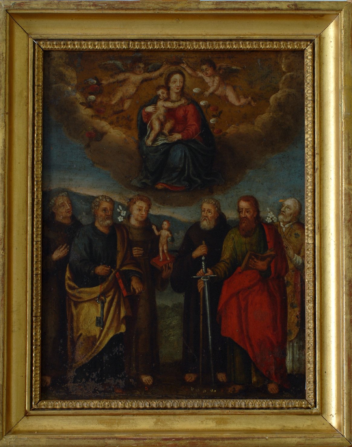 La vergine col bambino e santi, madonna con bambino e santi (dipinto)