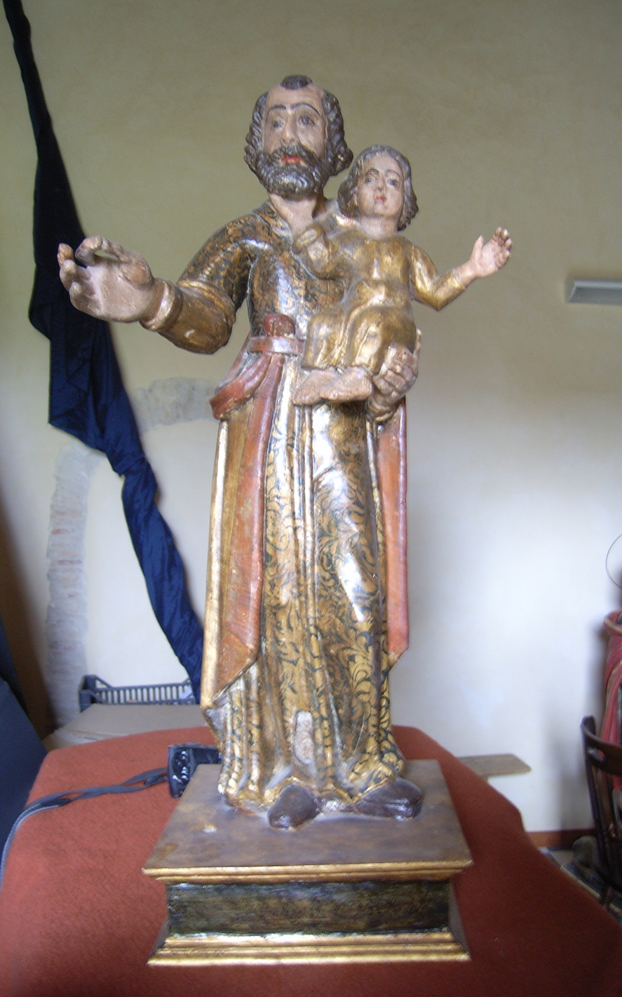 San giuseppe e gesù bambino (statua)