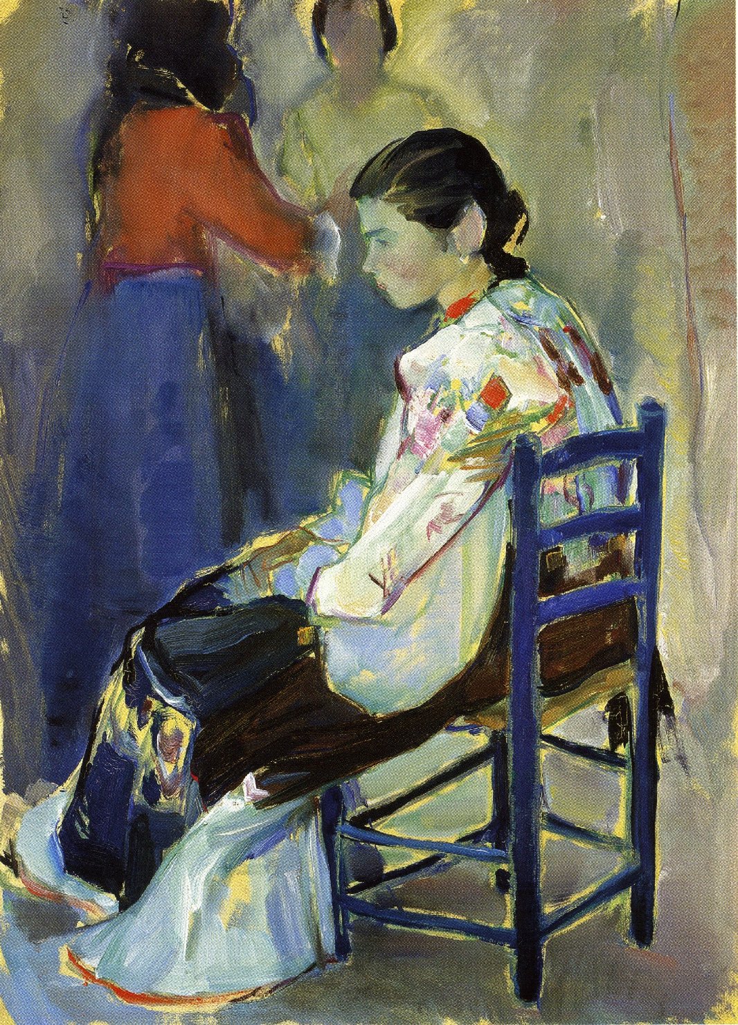 Donna di oliena, figura femminile seduta (dipinto)