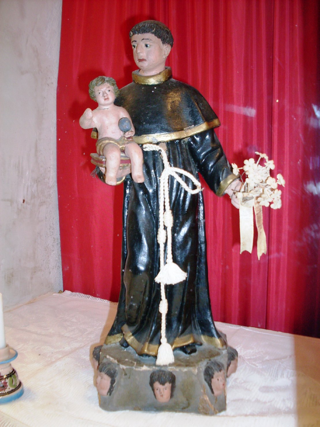 Sant'antonio da padova con il bambino (statuetta devozionale)