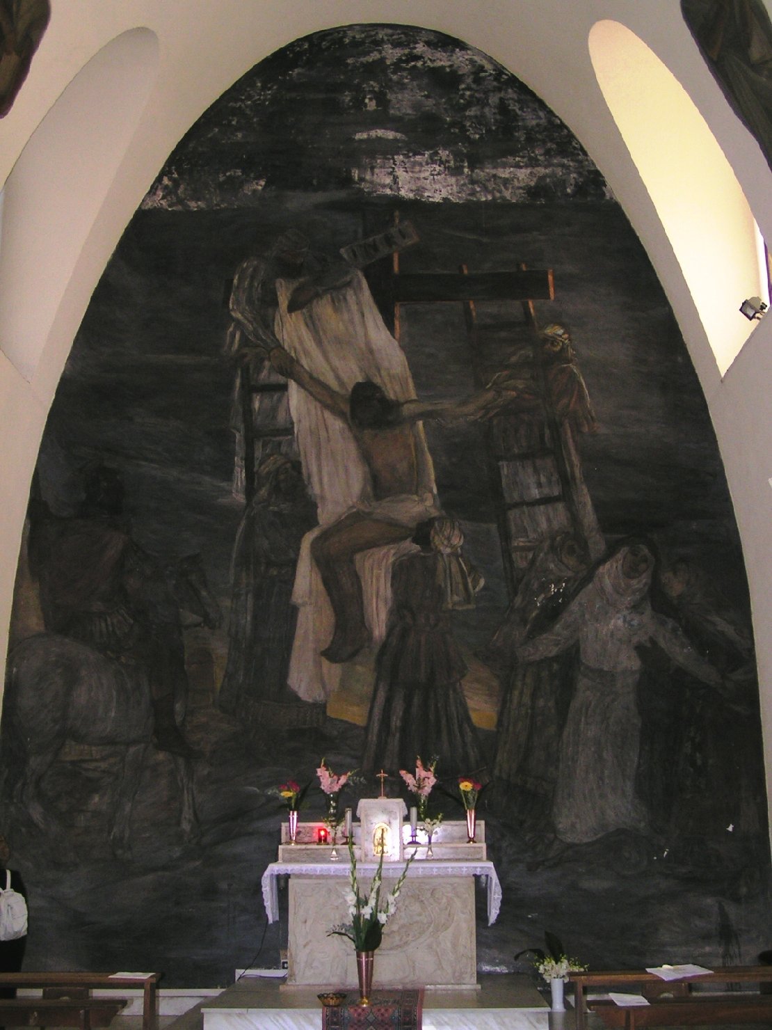 deposizione di Cristo dalla croce (dipinto) di Manca Pietro Antonio (sec. XX)