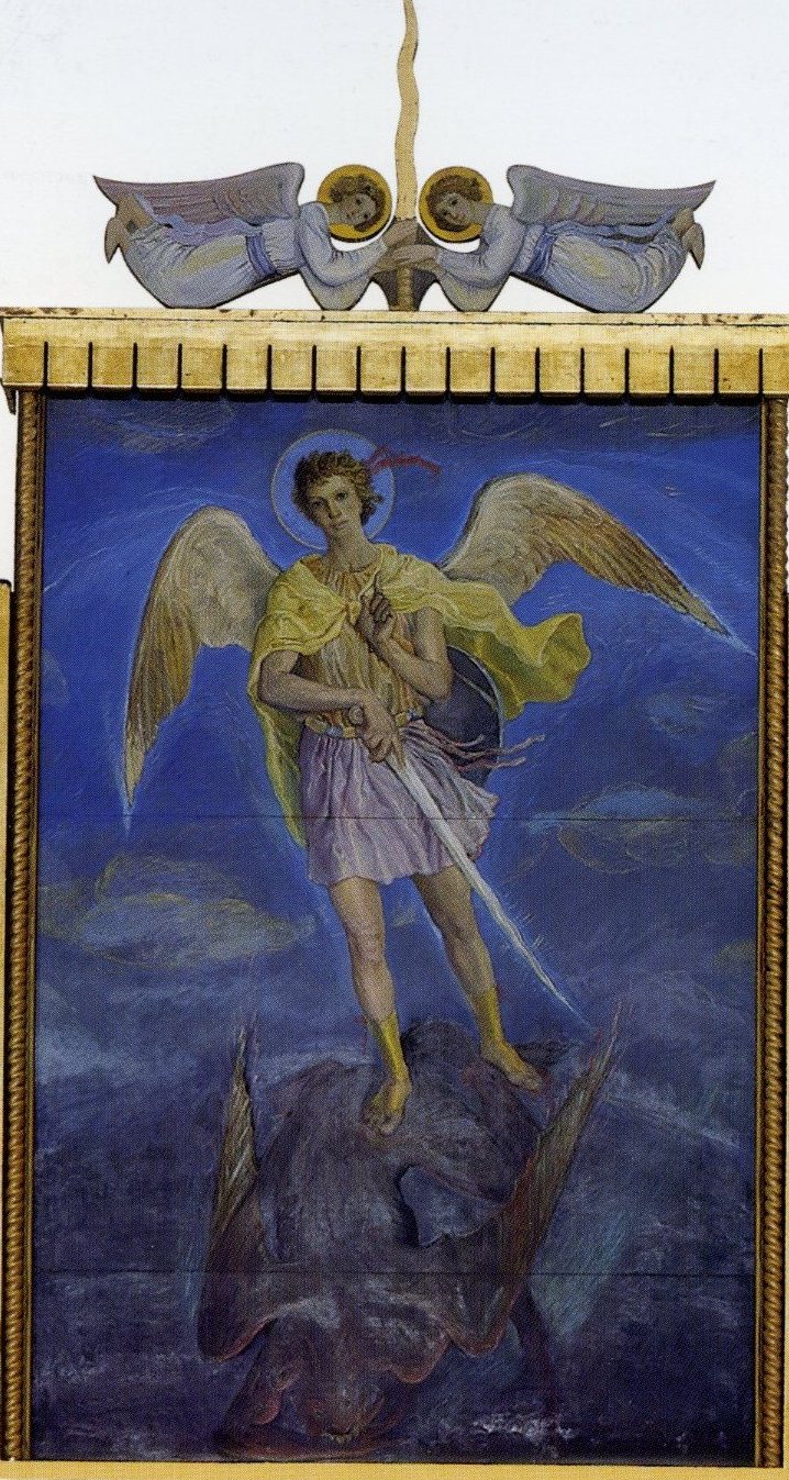 San michele arcangelo (dipinto, elemento d'insieme)