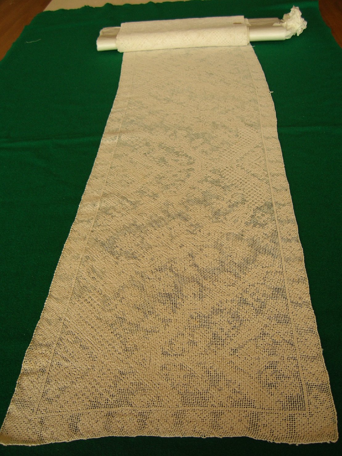 Striscia di filet, accessori tessili