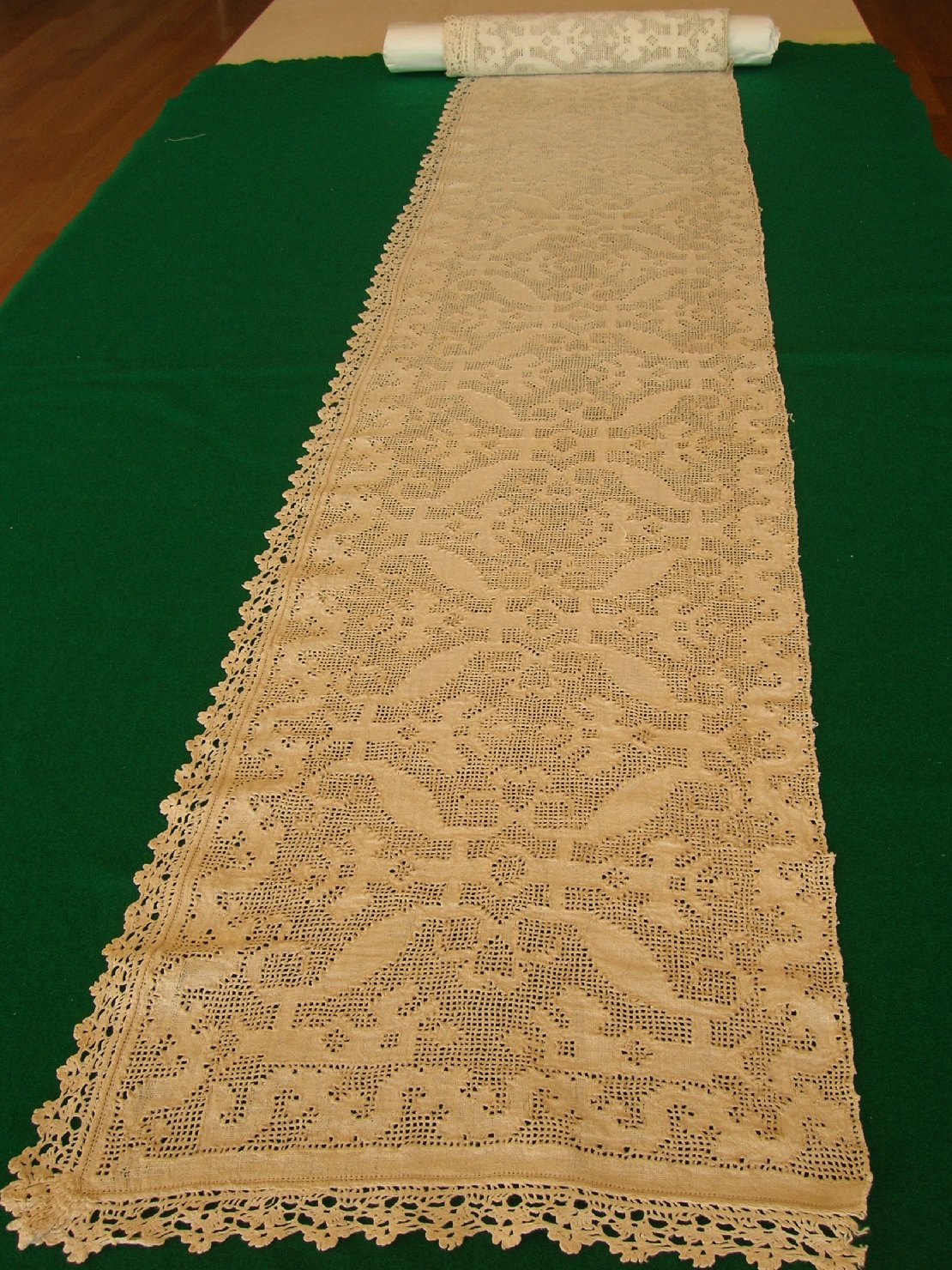 Striscia di tela sfilata, accessori tessili