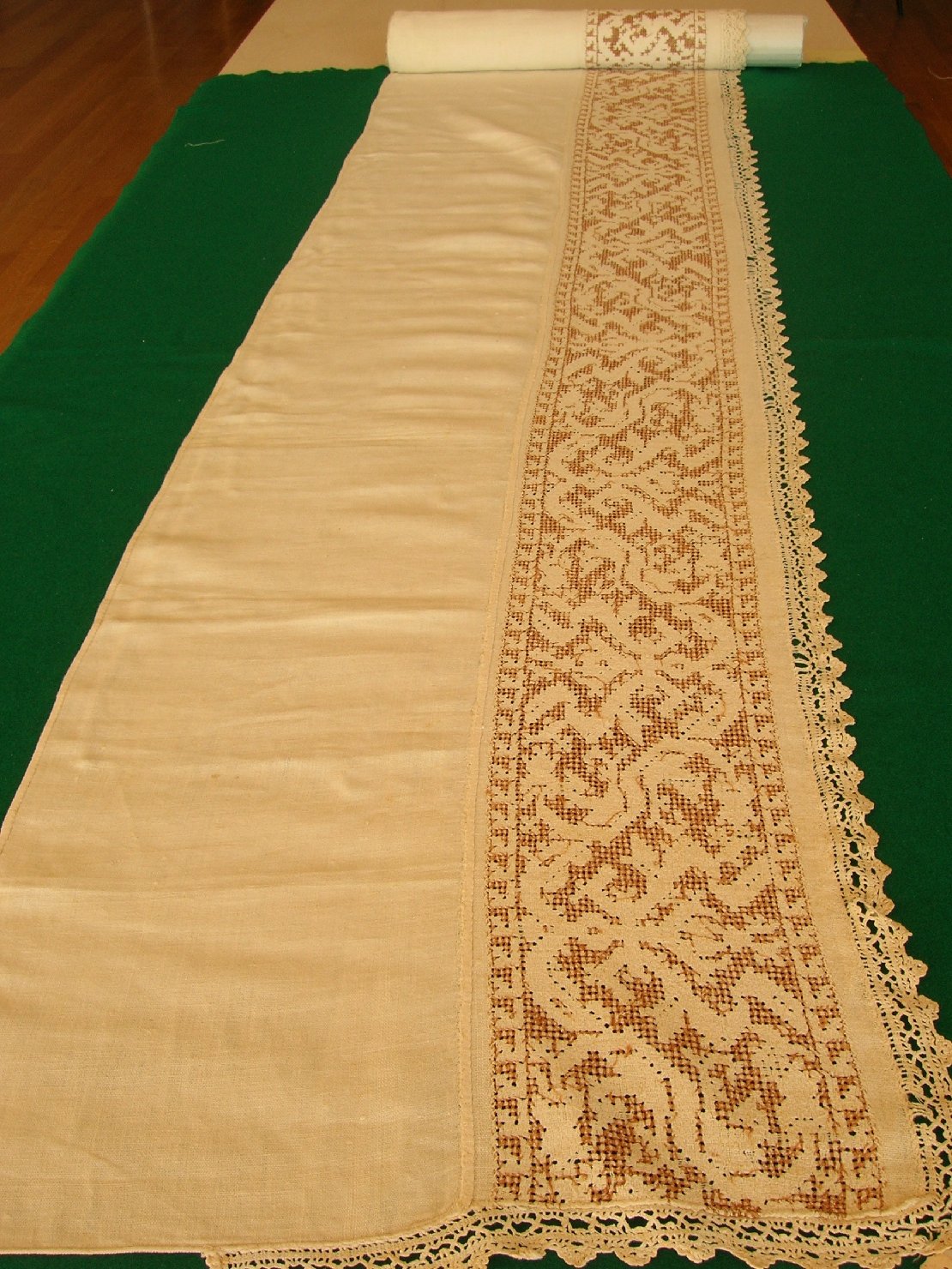 Striscia di tela sfilata, accessori tessili