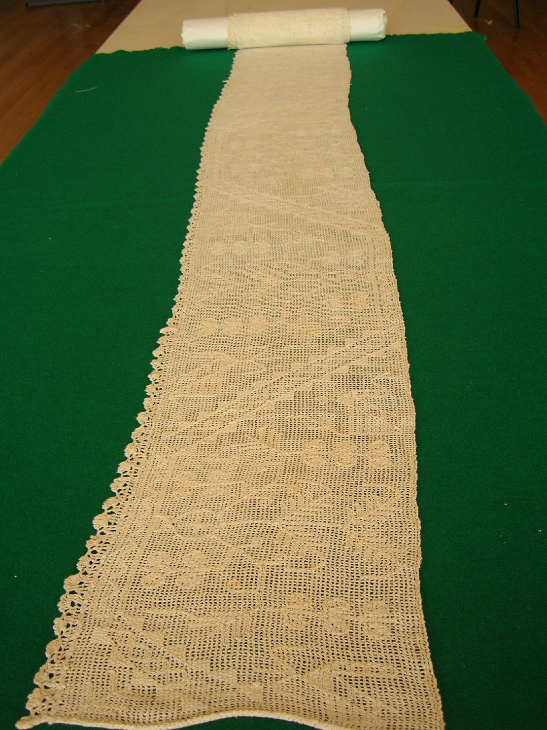 Striscia di buratto, accessori tessili