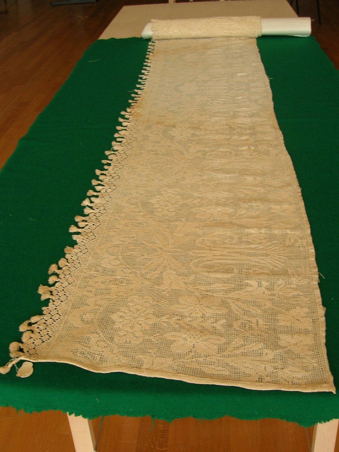 Striscia di buratto, accessori tessili