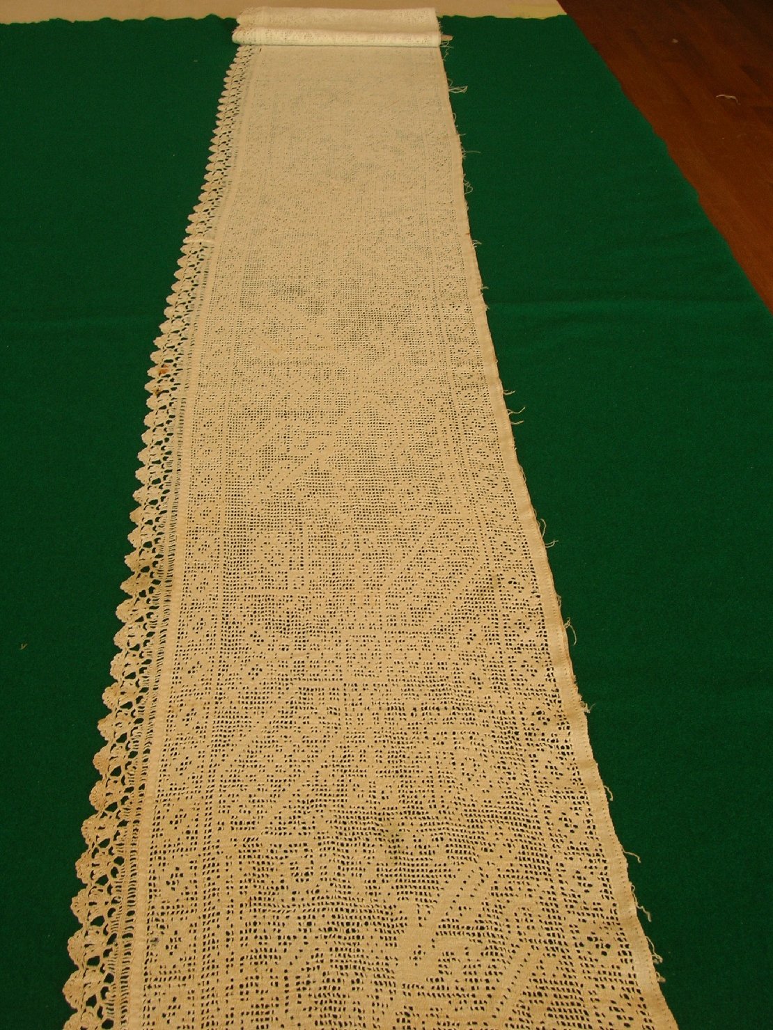 Striscia di buratto, accessori tessili