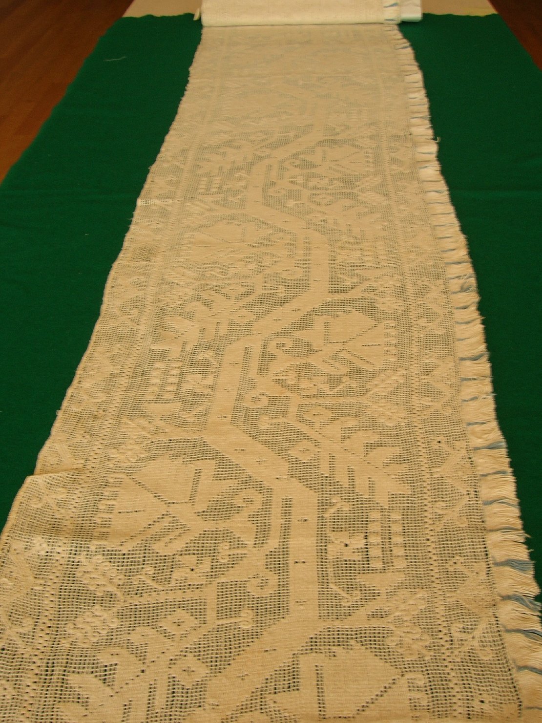 Striscia di buratto, accessori tessili