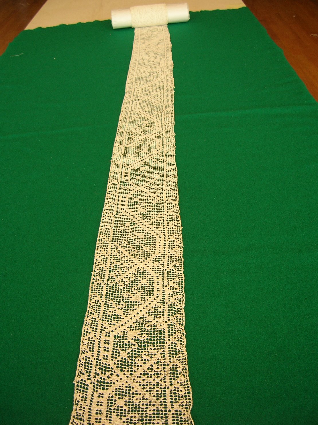 Striscia di filet, accessori tessili