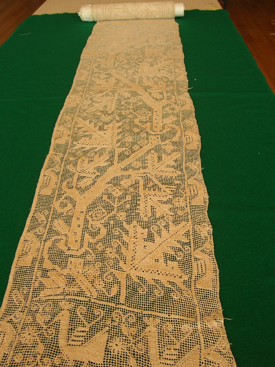 Striscia di filet, accessori tessili