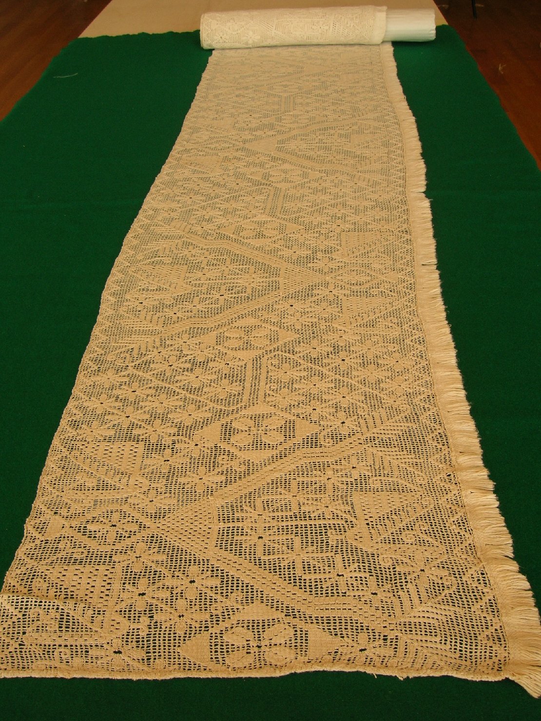 Striscia di buratto, accessori tessili