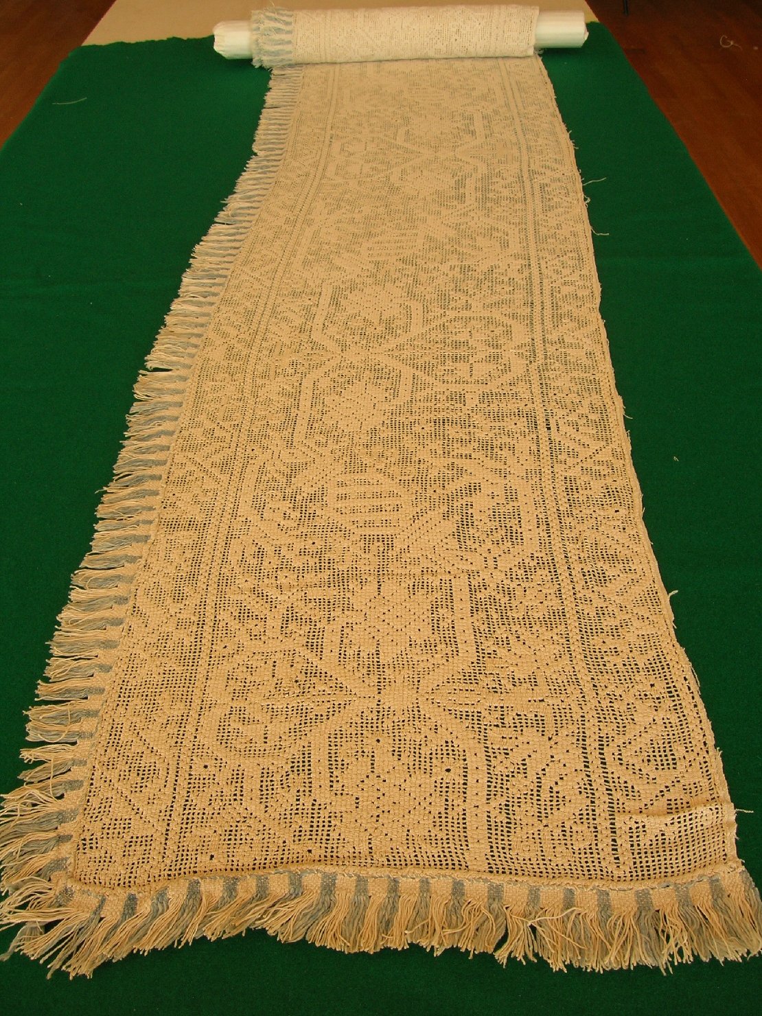 Striscia di buratto, accessori tessili